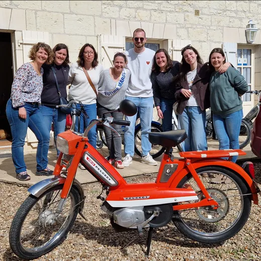 A vintage moped ride in the Loire Valley with ToursNmob